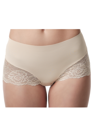Poirier 15-925 Short de Encaje Cintura Media Nude ()