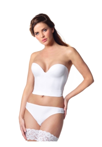 Poirier 206 Ivory - Corset cintura media sin costuras ()