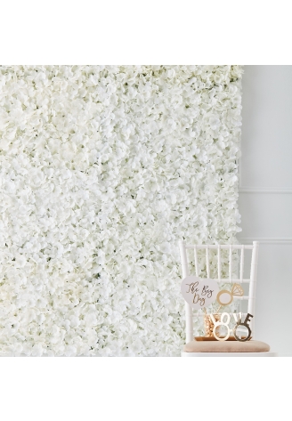 Ginger Ray GO-140 Flores de boda doradas de pared Blanco ()