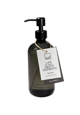 Leeff 18373 Dispensador de jabón de vidrio — Minty Moments Gris