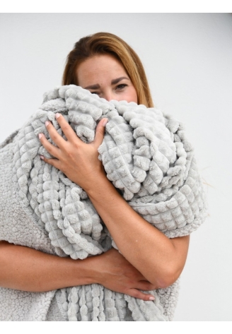 Leeff 18456 Plaid Puk Light Grey