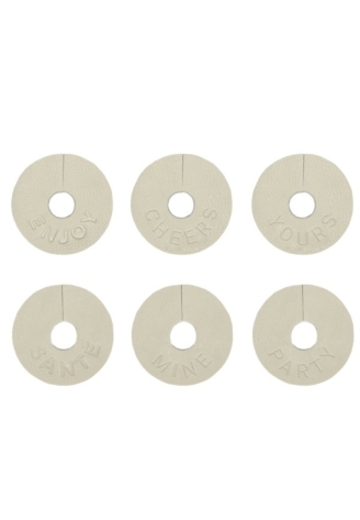 Leeff 18497 Marcadores para copas Wiep Beige ()