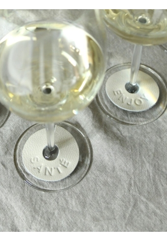 Leeff 18497 Marcadores para copas Wiep Beige