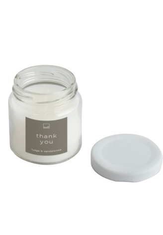 Leeff 18613 Vela en tarro S - Thank you White ()
