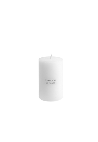 Leeff 18640 Vela pilar 'Thank you so much' — Blanca ()