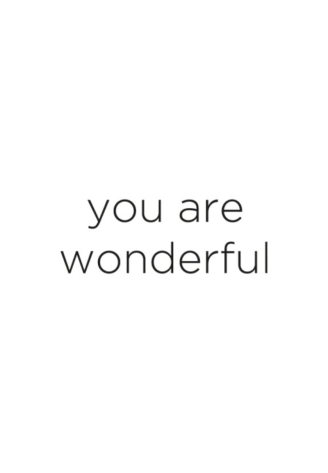 Leeff 18641 Vela pilar — "You are wonderful" blanca