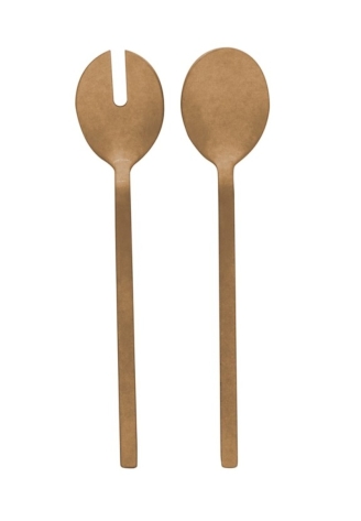 Leeff 18696 Cucharas para ensalada Charlot — Oro rosa ()