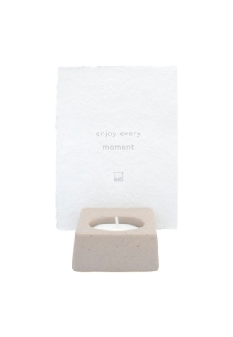 Leeff 18697 Set porta tarjetas Cindy – Enjoy every moment Taupe ()