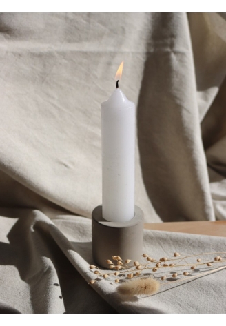 Leeff 18720 Big Candles Giftset Brian White — Concreto blanco