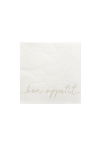 Leeff 18763 Servilletas - Bon Appétit Blanco ()