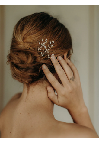 Lizeron Set Diane Horquillas para el cabello Perla ()