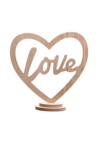 Decoración Love Soporte Natural