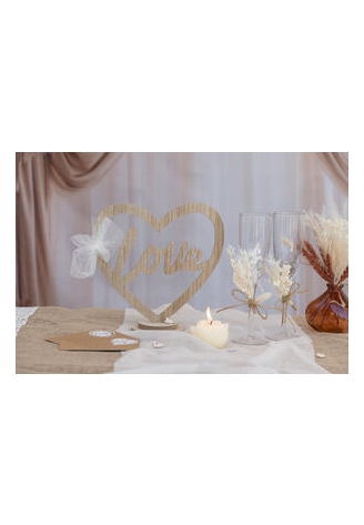 Decoración Love Soporte Natural ()