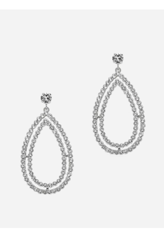 Abrazi Grace Swarovski Pendientes Plata ()