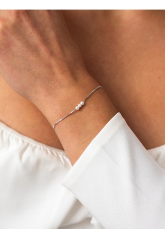 Abrazi Pulsera AB-A1S-TS-Rhodium ()