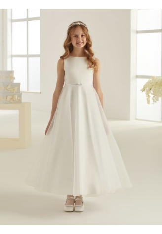 Bianco Evento ME1900 Vestido de Dama de Honor Blanco ()