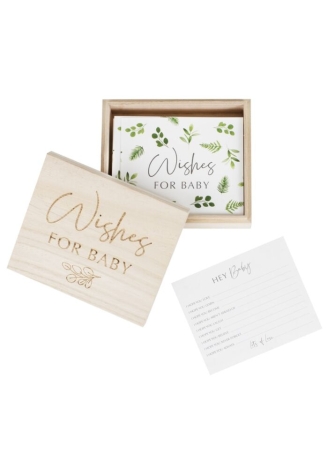 Ginger Ray BAB-117  Botanical Baby  - Tarjetas de Deseo para Baby Shower
