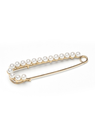 Poirier BB-920 Broche de arrastre dorado con perlas