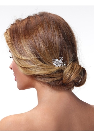 Peineta Poirier boda BB-420 plata ()
