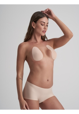 BYE BRA Almohadillas para Levantamiento de Senos Beige 15cmX20cm
