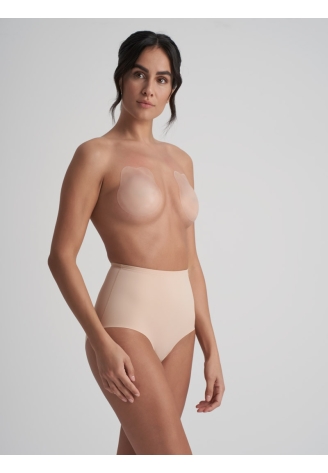 BYE BRA Copas de Silicona con Forma de Conejo en Color Beige ()