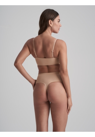BYE BRA Invisible | Tanga Invisible de Cintura Media Beige