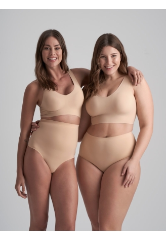 BYE BRA Invisble | Braga Invisible De Cintura Media Beige