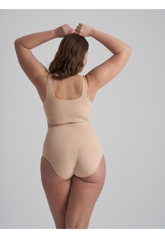 BYE BRA Soft Touch | Bragas de Cintura Alta Beige