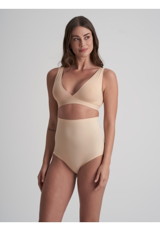 BYE BRA Bum Lifts| Bragas con Relleno de Cintura Alta Beige ()