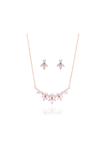 G. Westerleigh DZ0509RG Juego de Joyas para Novia 