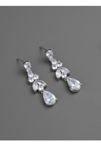 G. Westerleigh ER4145 Pendientes Novias Plata