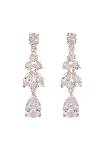 G. Westerleigh ER4145RG Pendientes Novias Rosa Dorado ()