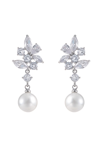 G. Westerleigh ER4149 Pendientes Novias Plata ()