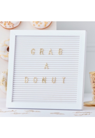 Ginger Ray GO-126 Gold Wedding Tablero de Letras Oro ()