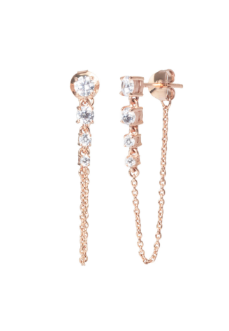 Abrazi Puck Pendientes Rose ()