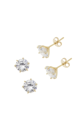 Pendientes Poirier JE-104 con un Baño de Oro