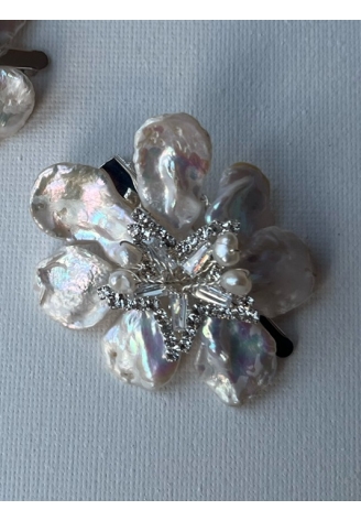 Sally Jane Bridal Horquilla para el pelo Lilly Plateada