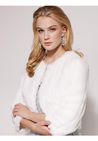 LILLY 09-3186-CR Bolero de piel sintética ()