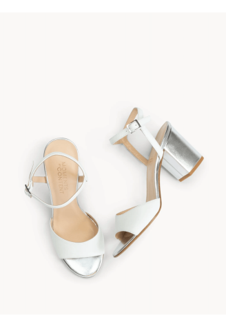 Content Aurora Zapatos de Novia Blanco Plata