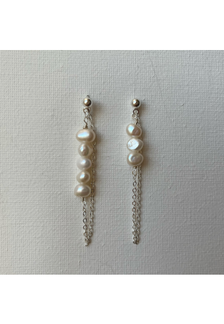 Sally Jane Bridal Pendientes Muse en Plata