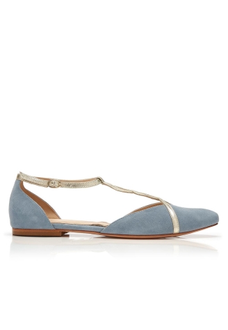 Rachel Simpson Zapatos de novia Bronte Azul ()