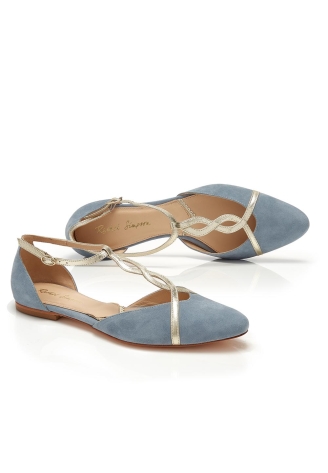 Rachel Simpson Zapatos de novia Bronte Azul