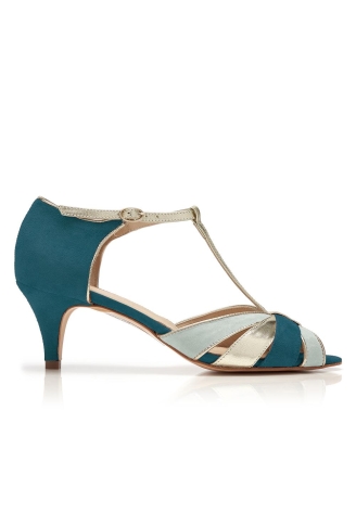 Rachel Simpson Zapatos de novia Maya Teal ()