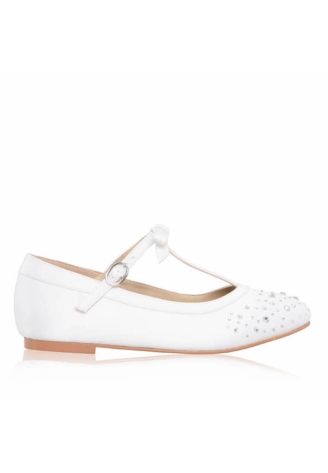 The Perfect Bridal Company Ruthie White Communion Shoes ()