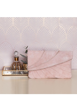 Rachel Simpson Sabine Powder Pink Clutch 