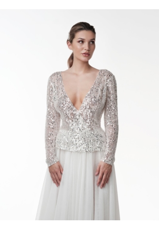 Poirier T-119 - Top para Novia ()