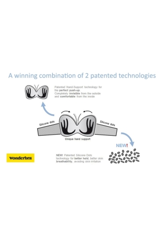 Wonderbra WB-09 - Sujetador sin Tirantes con Encaje