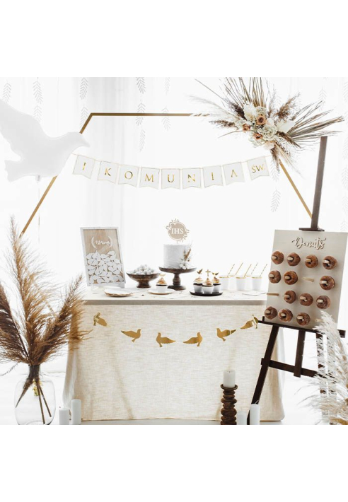 Party Deco SNT1- Marco de fondo dorado, 2m