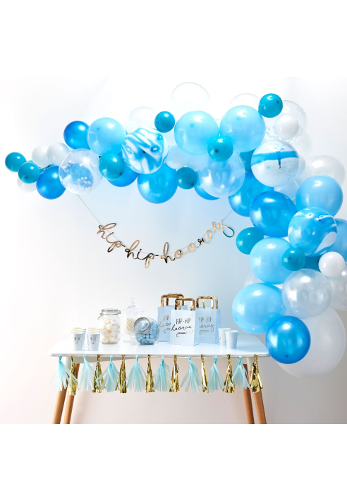 Ginger Ray BA-308 Ballon Arch -Arco de Globos Azules