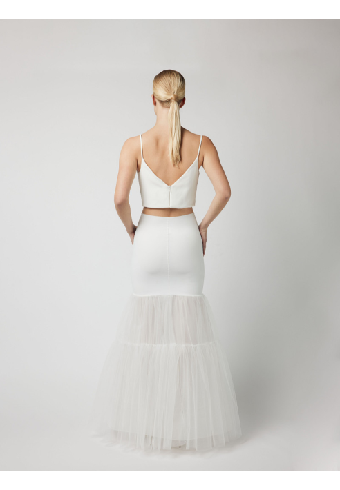 PC73-150J Enagua Fishtail – Marfil